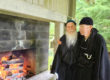 Zen center, old friends by the fire